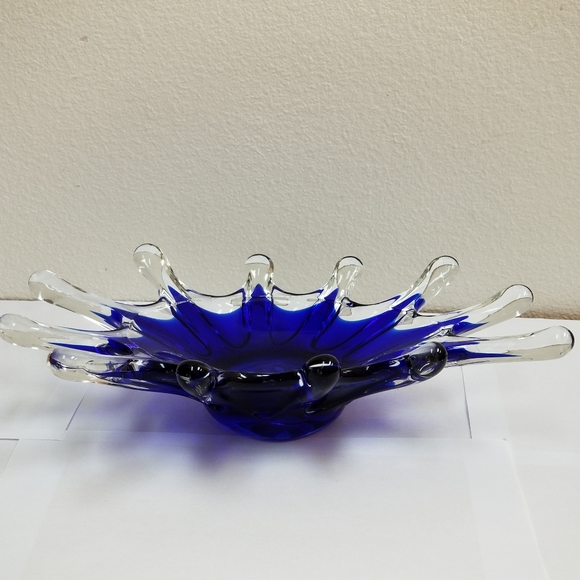 #1137 Continental Creations Ocean Spray Blue Bowl - Picture 5 of 9